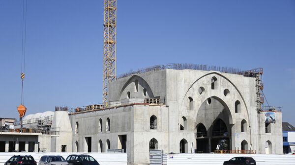 Chantier de la mosquée Eyyub Sultan à Strasbourg, mars 2021 - Sputnik Afrique