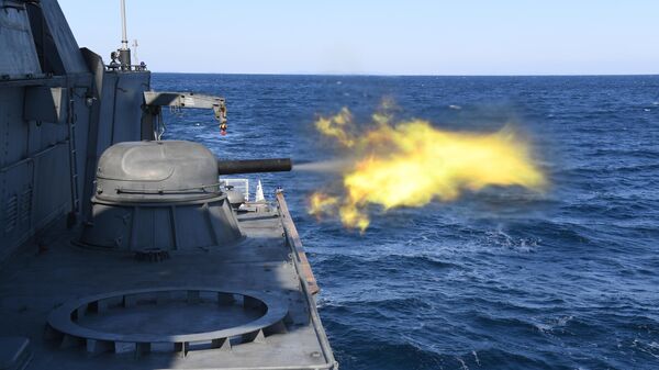 Exercices navals. Image d'illustration - Sputnik Afrique