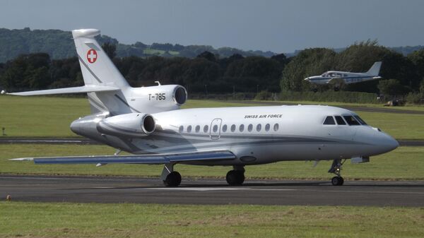 Un Falcon-900EX EASy de Swiss Air Force (archive photo) - Sputnik Afrique