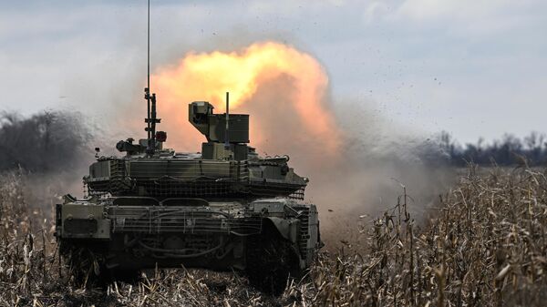 Ce char modernisé T-90M Proryv dans la zone de l'opération militaire spéciale - Sputnik Afrique