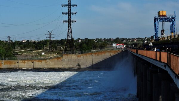 Centrale hydroélectrique de Kakhovka, région de Kherson. Image d'illustration - Sputnik Afrique