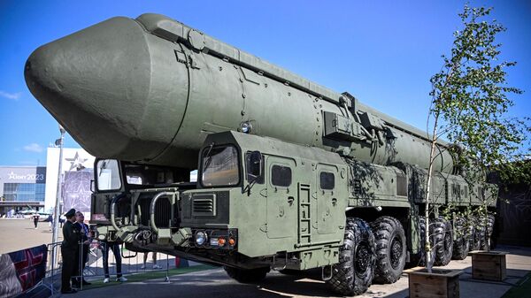 Strategic missile system Yars at the exhibition in the framework of the International military-technical forum Army-2023 - Sputnik Africa
