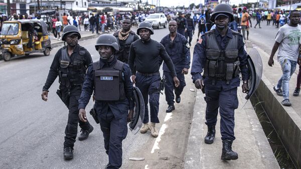 policiers libériens - Sputnik Afrique