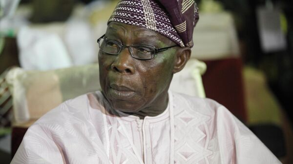 Former Nigeria President Olusegun Obasanjo attends a function in Abeokuta, Nigeria, 2013 - Sputnik Africa