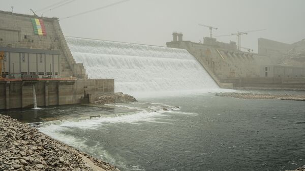 A general view of the Grand Ethiopian Renaissance Dam (GERD) in Guba, Ethiopia, on February 20, 2022. - Sputnik Africa
