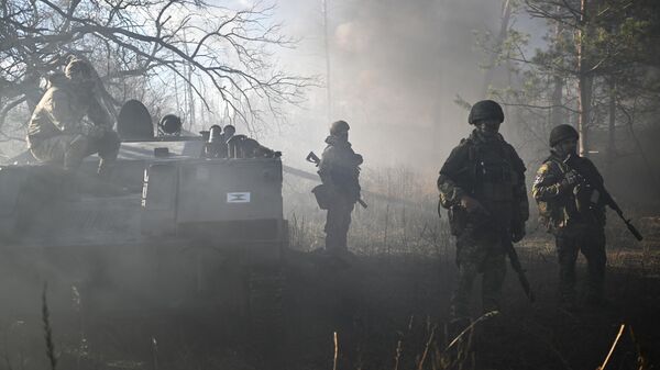 Military personnel of the Russian Armed Forces during combat training at one of the training grounds in the zone of the special military operation. - Sputnik Africa