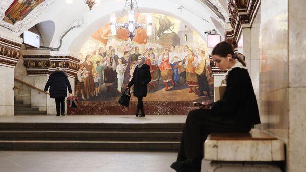 La station du métro Kievskaïa à Moscou  - Sputnik Afrique