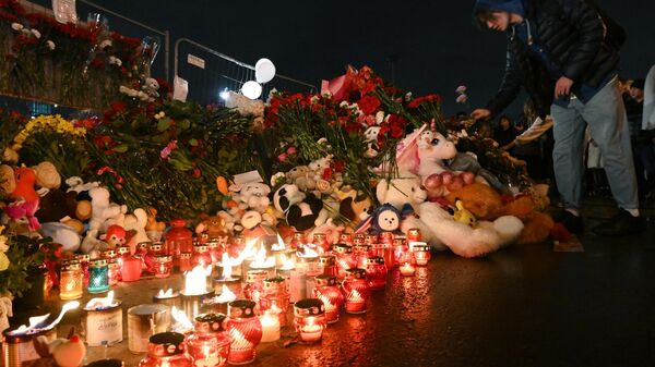 Actions in memory of the victims of the terrorist attack at Crocus City Hall - Sputnik Africa