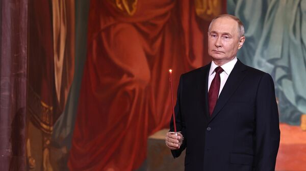 Night Easter service in the Cathedral of Christ the Savior - Sputnik Africa
