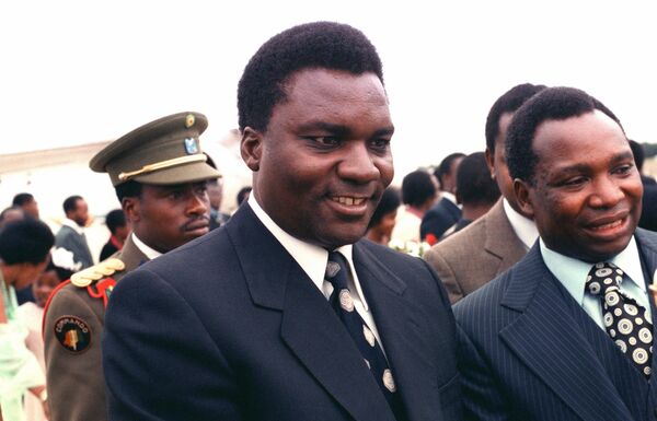 The second president of Rwanda, Juvénal Habyarimana (1937–1994). His private Falcon 50 jet was shot down near Kigali International Airport, killing him. The second president of Rwanda, Juvénal Habyarimana (1937–1994). His private Falcon 50 jet was shot down near Kigali International Airport, killing him. - Sputnik Africa