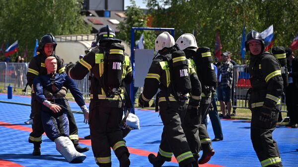 Le 1er Grand Prix international des compétences professionnelles des pompiers - Sputnik Afrique