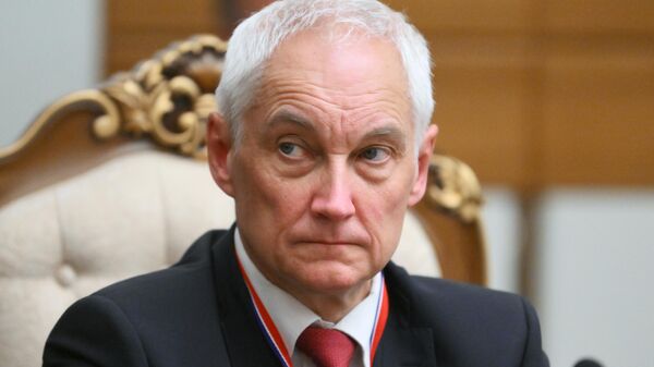 Russian Defense Minister Andrey Belousov at Russian-Korean negotiations in Pyongyang, 2024 - Sputnik Africa