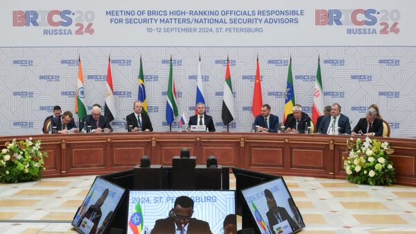 La séance plénière des hauts représentants des BRICS et BRICS+ en charge des questions de sécurité à Moscou, le 11 septembre 2024 - Sputnik Afrique
