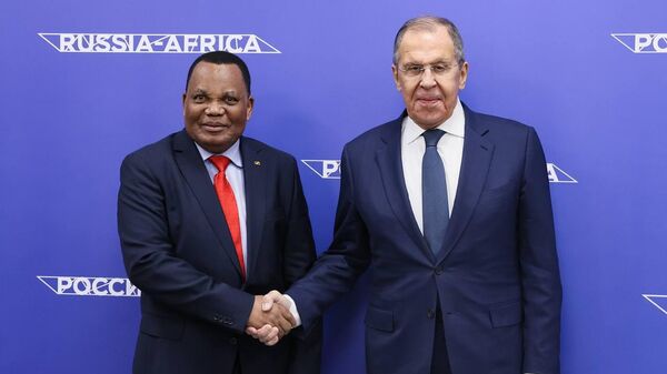 Foreign Minister of the Republic of Congo Jean-Claude Gakosso at a meeting with Russian Foreign Minister Sergey Lavrov - Sputnik Africa