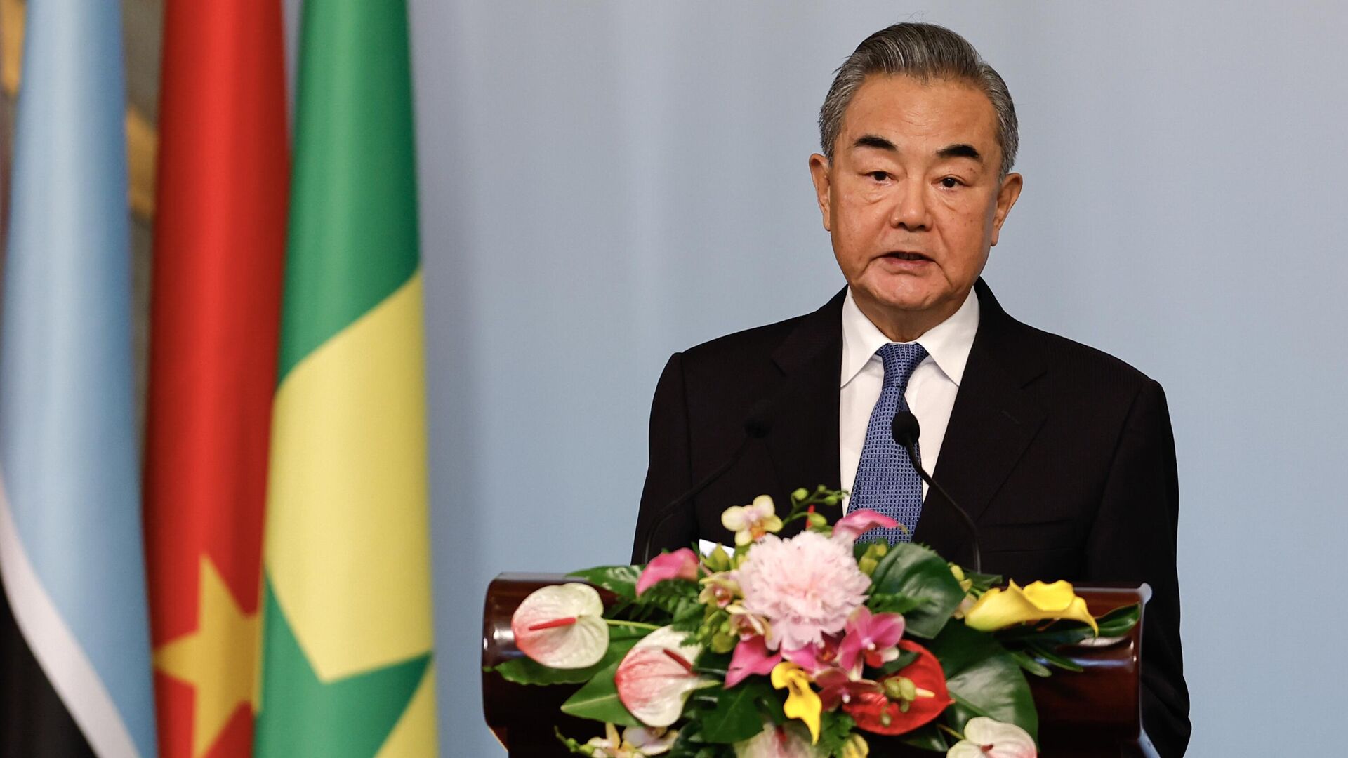 BEIJING, CHINA - SEPTEMBER 3: China's Foreign Minister Wang Yi delivers a speech at the ministerial conference of the 2024 Summit of the Forum on China-Africa Cooperation (FOCAC) on September 3, 2024 in Beijing, China. BEIJING, CHINA - SEPTEMBER 3: China's Foreign Minister Wang Yi delivers a speech at the ministerial conference of the 2024 Summit of the Forum on China-Africa Cooperation (FOCAC) on September 3, 2024 in Beijing, China. - Sputnik Africa, 1920, 03.01.2025
