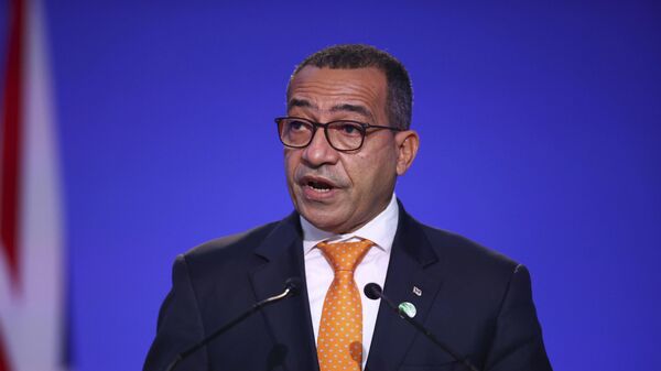Carlos Manuel Vila Nova, President of Sao Tome and Principe, speaks during the UN Climate Change Conference on day three of COP26 at SECC on November 2, 2021 in Glasgow, Scotland.  - Sputnik Africa