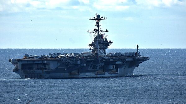 The aircraft carrier USS Harry S. Truman leaves the French Mediterranean port of Marseille.  - Sputnik Africa