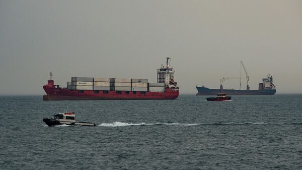 Grain corridor traffic seen from Istanbul on April 18, 2023 in Istanbul, Turkey - Sputnik Africa