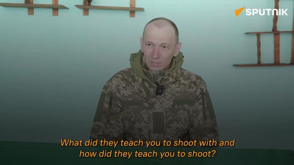 Ukrainian militant taken captive - Sputnik Africa