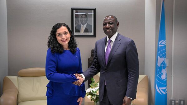Kosovo leader Vjosa Osmani and Kenya's President William Ruto. - Sputnik Africa