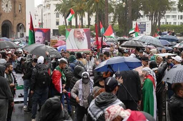 Large Protest in Morocco Calls for End to Israel Ties, Supports Gaza Large Protest in Morocco Calls for End to Israel Ties, Supports Gaza - Sputnik Africa