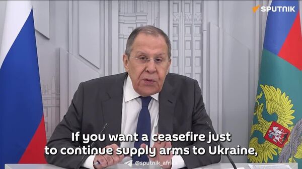 Ukraine Conflict Ceasefire Just to Rearm Kiev Doesn't Align With Peacemaking Goals, Russia's Lavrov Says - Sputnik Africa