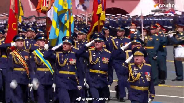 Aerospace Forces march on Red Square - Sputnik Africa