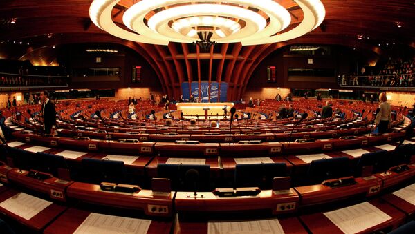 General view of the plenary room of the Council of Europe in Strasbourg, eastern France - Sputnik Afrique