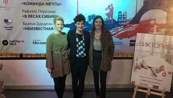 Justine Triet, Virginie Efira et Vincent Lacoste - Sputnik Afrique