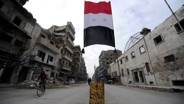Le drapeau syrien - Sputnik Afrique