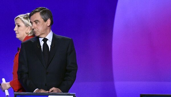 Marine Le Pen et François Fillon - Sputnik Afrique