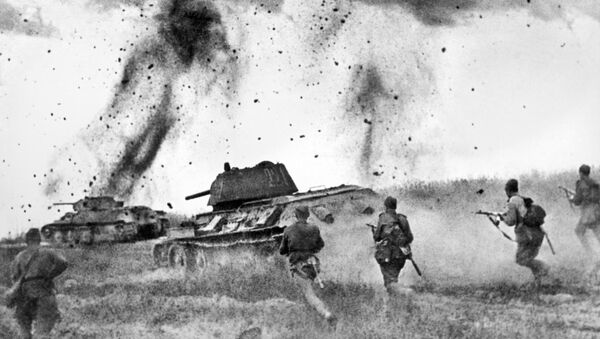 Курская дуга. Атака соединений 5 Гвардейской танковой армии в районе Прохоровки. - Sputnik Afrique