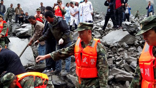 glissement de terrain dans la province du Sichuan - Sputnik Afrique