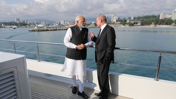 Narendra Modi et Poutine - Sputnik Afrique