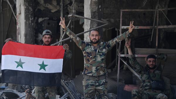 En territoire libéré des terroristes, en Syrie - Sputnik Afrique